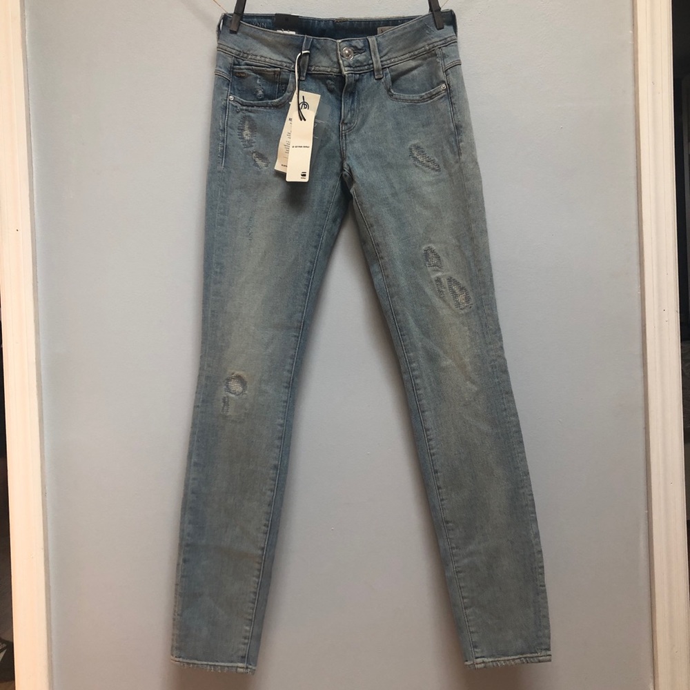 G-Star Raw Light Wash Skinny Jeans W26 X L32